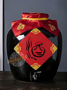 酒坛酒缸PVC自粘酒字贴定制