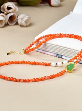 现货纯银镶嵌宝石转运珠