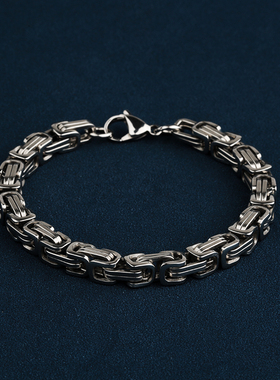 钛钢、不掉色强哥同款手链