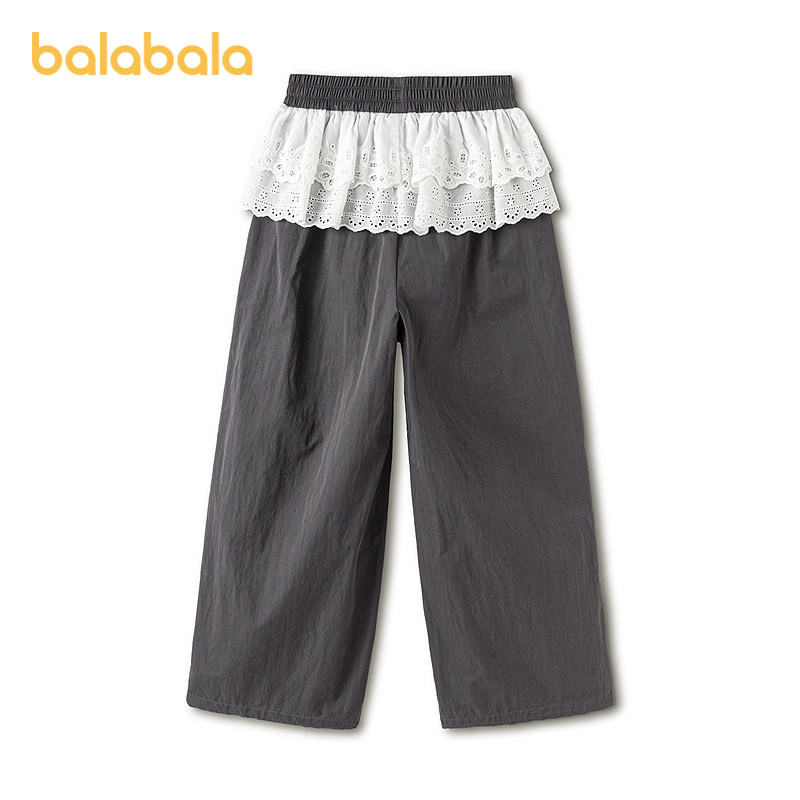 【balaOne】巴拉巴拉童装儿童裤子女童2026春装新款工装裤假两件,淘宝优惠券,粉丝福利购,淘宝优惠卷
