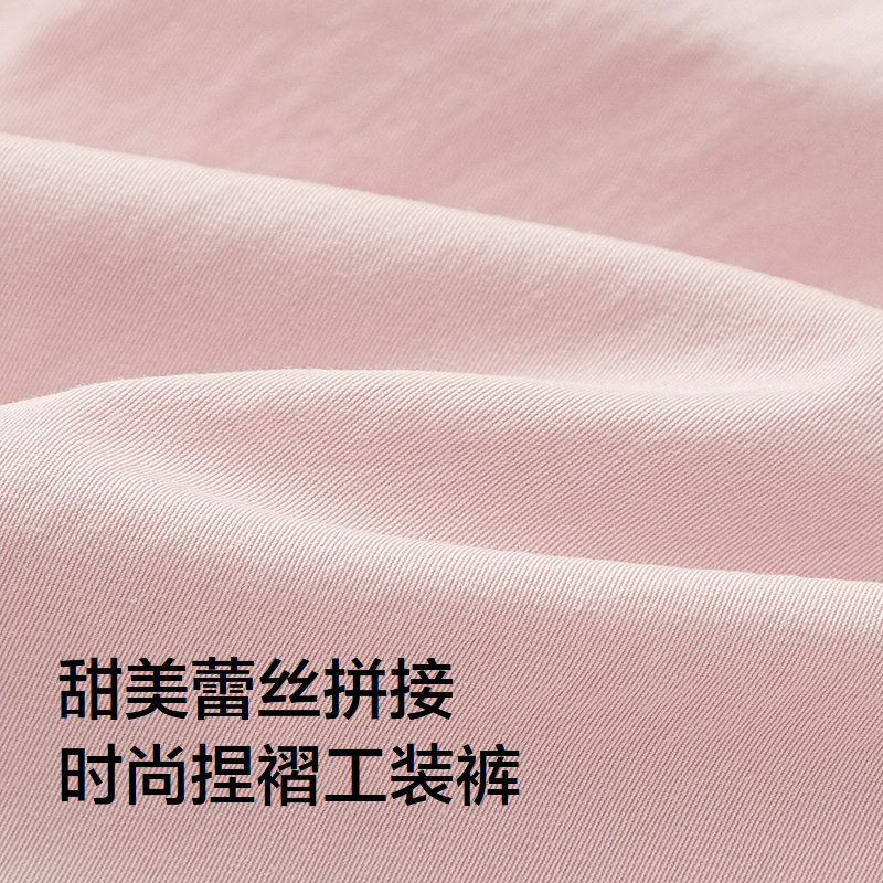 【balaOne】巴拉巴拉童装儿童裤子女童2026春装新款工装裤假两件,淘宝优惠券,粉丝福利购,淘宝优惠卷