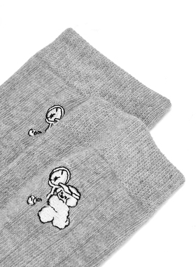 【商场同款】乐町条纹百搭简约袜子耐穿透气吸汗中筒袜C2YGF3314
