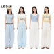 Lyocell Leding texture elastic waist drawstring pants ບາດເຈັບແລະ summer ກາງເກງກ້ວຍວ່າງອອກໃຫມ່ pants ຂາກ້ວາງ
