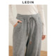 Preliminary Leting velvet thickened straight pants glutinous rice pants loose sweatpants winter Korean style commuting drawstring wide leg rest