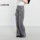 ພາກຮຽນ spring ແລະ summer ແບບໃຫມ່ lace bow ພິມ jeans ກາງເກງຊື່ C1HAF2175