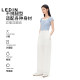 Lyocell Leding texture elastic waist drawstring pants ບາດເຈັບແລະ summer ກາງເກງກ້ວຍວ່າງອອກໃຫມ່ pants ຂາກ້ວາງ