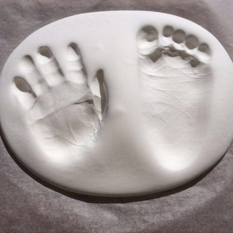 高端新生儿宝宝手印泥婴儿手膜手脚印纪念品满月百天周岁礼物