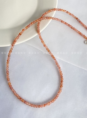 天然冰飘南红玛瑙项链翡翠锁骨链