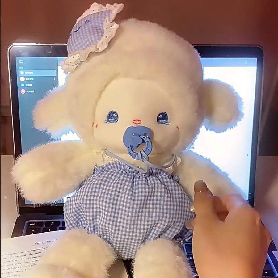 跑跑小羊公仔毛绒玩具安抚娃娃磁吸奶嘴小羊玩偶儿童生日礼物女生,淘宝优惠券,粉丝福利购,淘宝优惠卷