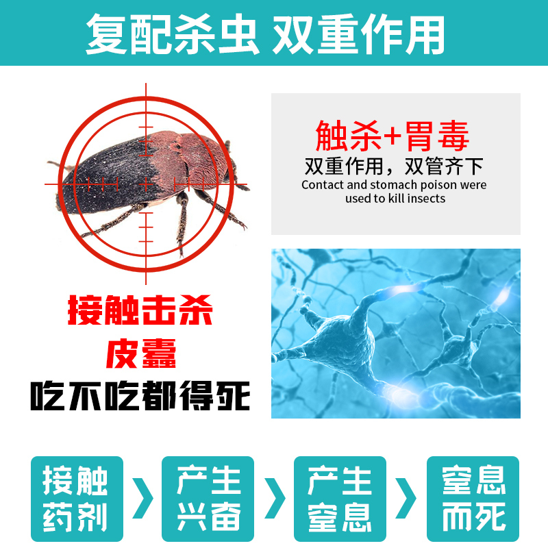 空消皮蠹杀强效杀虫剂家用室内卧室宿舍专灭皮蠹药老牌子强效强 - 图0