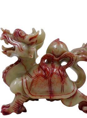 岫玉寿桃大龙龟祝福长寿生日礼品