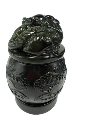 泰山碧玉石貔貅玉玺印章招财客厅