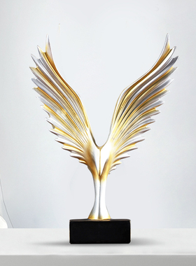 宏赫美式手工树脂大鹏展翅摆件