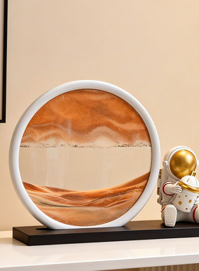 招财猫流沙画钥匙收纳摆件