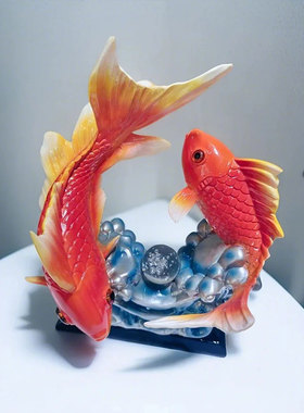 宏赫招财纳福金鱼摆件