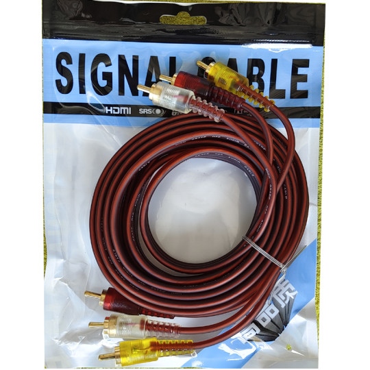 三对三莲花线音频线AV视频DVD机顶盒线高清线材防冻纯铜芯 无损