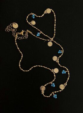 法式浪漫风情项链氛围感多圈