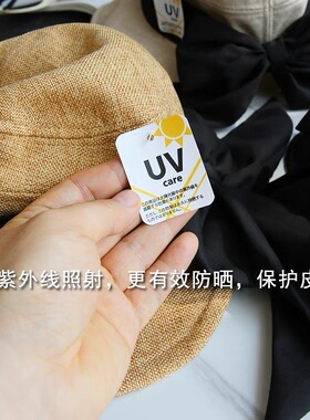 dan夏季可折叠大蝴蝶结太阳帽