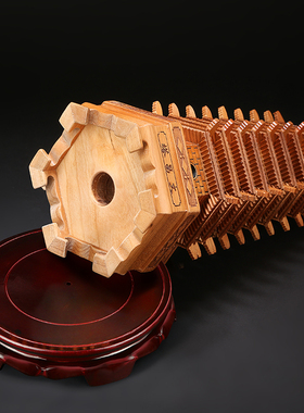 速发 桃木文昌塔摆件 家居厅客装1层饰层的办公桌工艺品126