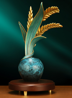 吉善缘客厅乔迁铜摆件