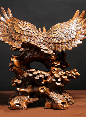 吉善缘大展宏图商务书桌老鹰摆件