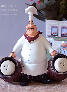 复古创意厨师公仔家用蛋糕面包