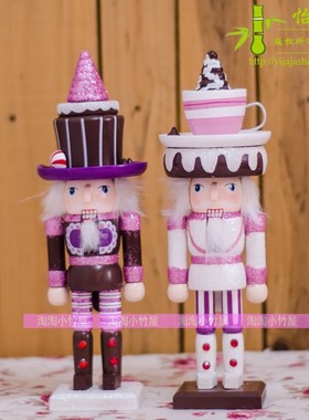 摆件胡桃士兵圣诞礼物青蛙王子