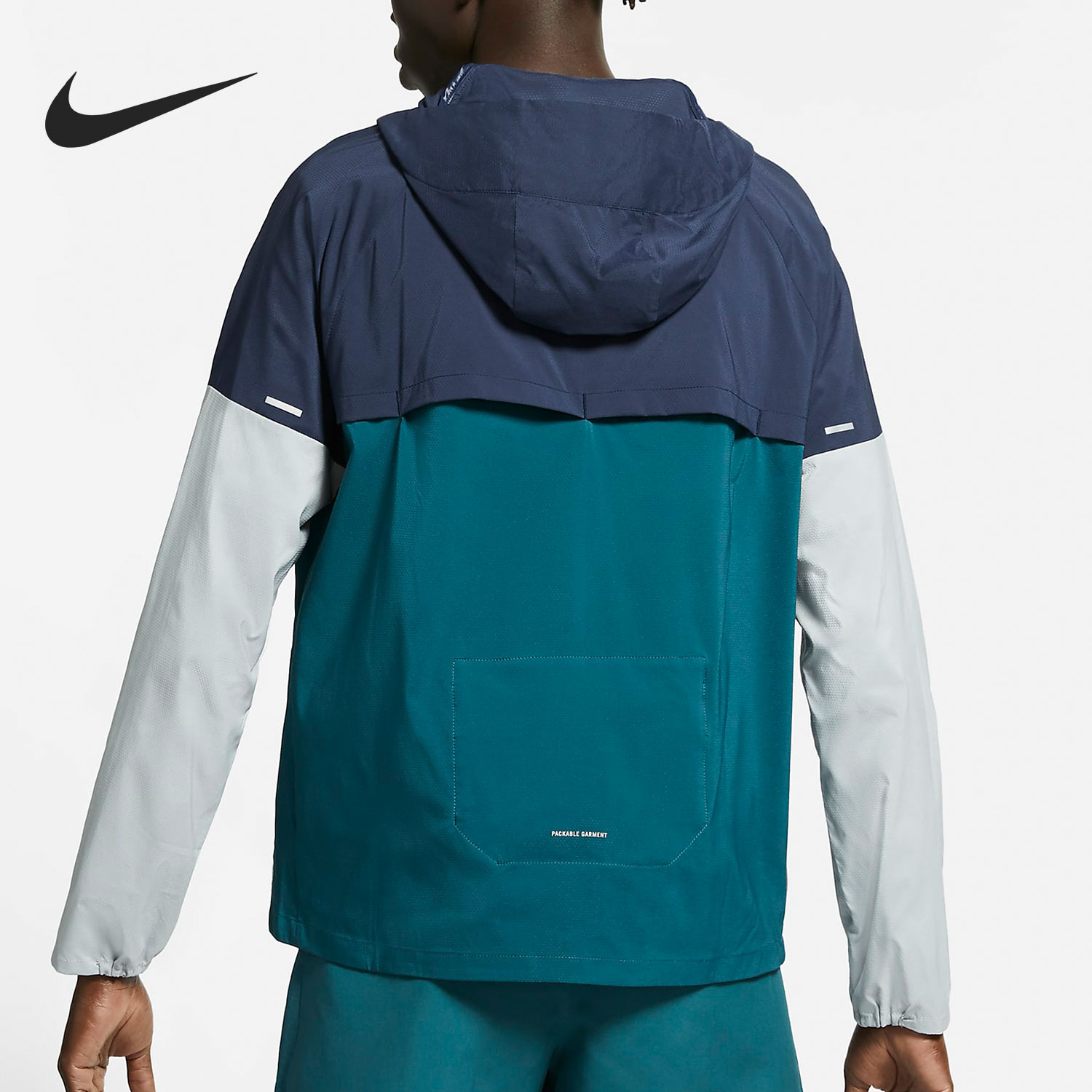 Nike/耐克正品新款男子防晒轻便薄款连帽运动外套 CZ9071-451-图0