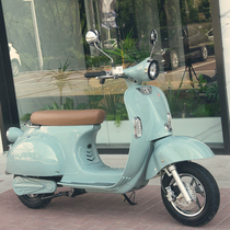 Roman Holiday Electric Car Vespa Online Red Electric Bottle Car Retro Motorcycle 6072V Electric Mota Bumblebee Scooter