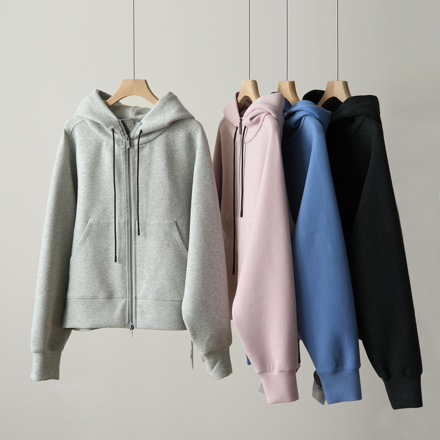 会员拍 科耐丽 女士空气层连帽外套 双拉链卫衣 百搭上衣秋冬女装,淘宝优惠券,粉丝福利购,淘宝优惠卷