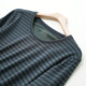 Men's striped round neck suit autumn coat and long trousers