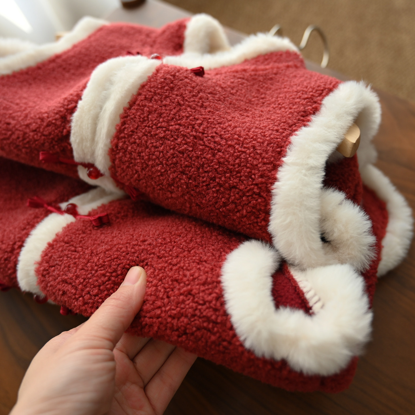 新年装 儿童仿羊羔绒马甲 男童女童国风盘扣坎肩 中童 秋冬款,淘宝优惠券,粉丝福利购,淘宝优惠卷