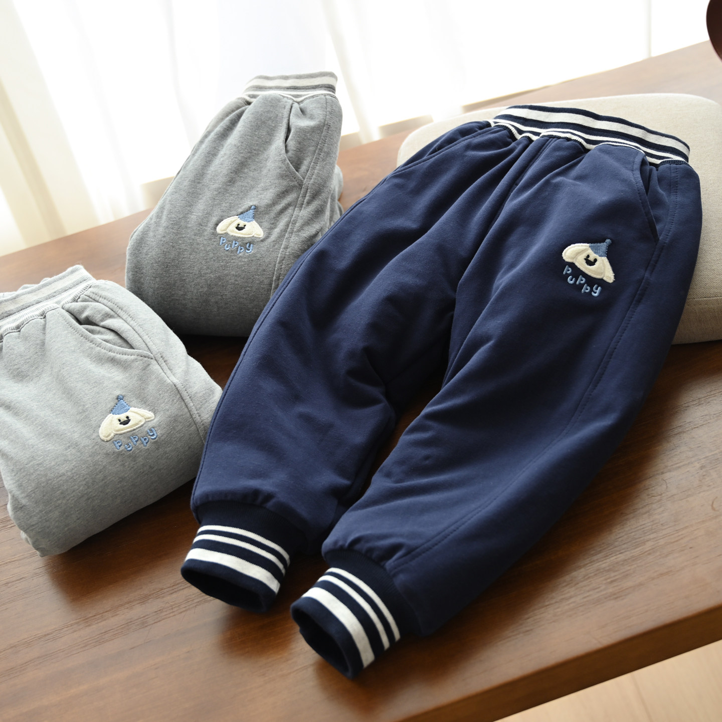 A类儿童汗布里衬棉裤 长裤男童收口保暖运动裤 中小童 童装 冬款,淘宝优惠券,粉丝福利购,淘宝优惠卷