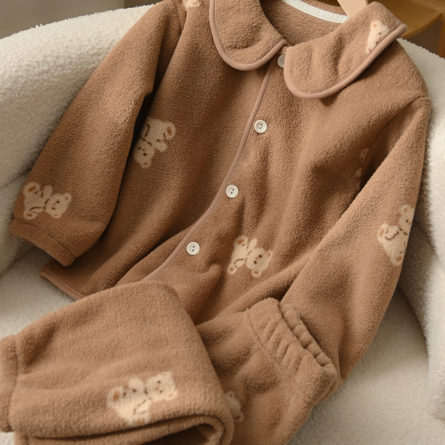 A类 儿童家居服套装 云朵绒男童女童睡衣睡裤 170中大童 秋冬款,淘宝优惠券,粉丝福利购,淘宝优惠卷