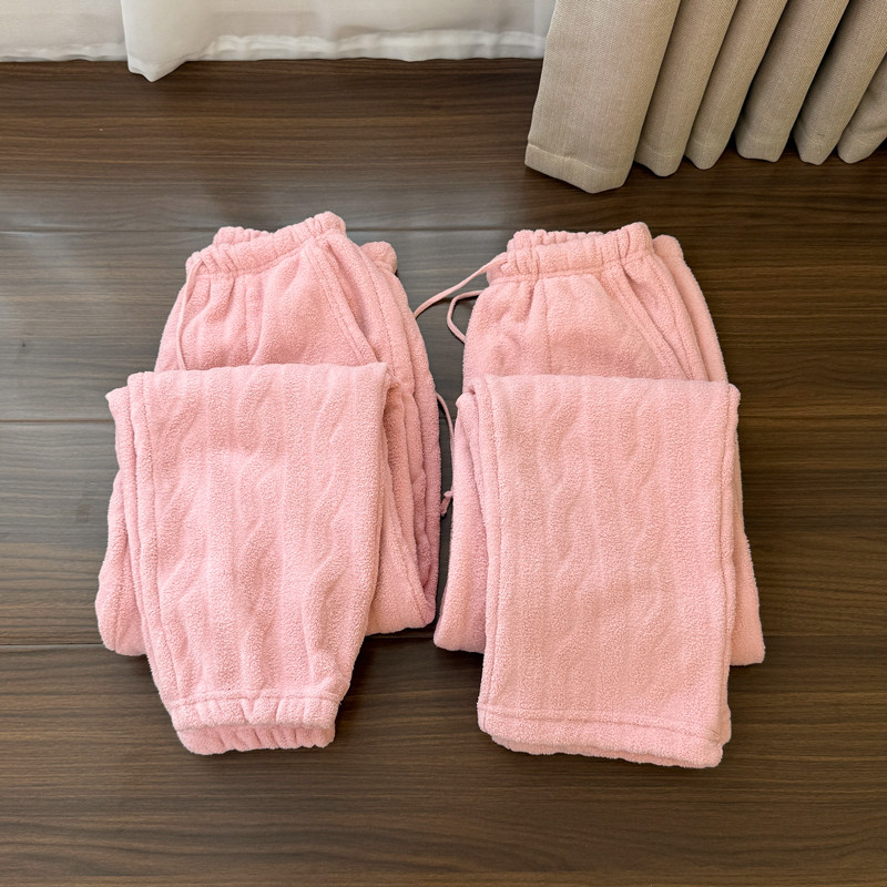 福利 散口+收口 女士雪粒家居长裤  厚实保暖睡裤 秋冬款 女装,淘宝优惠券,粉丝福利购,淘宝优惠卷