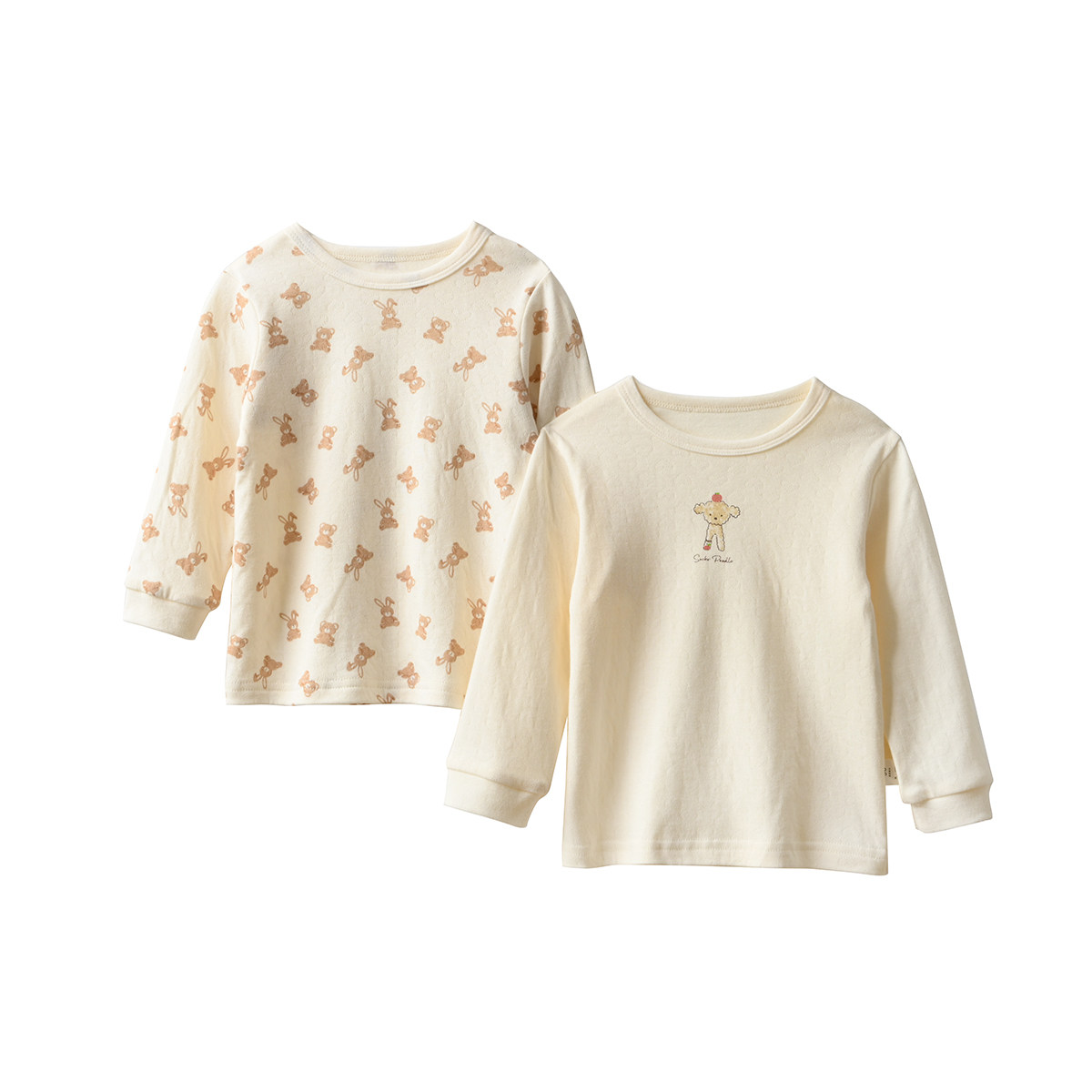 A类 两件装 儿童纯棉圆领T恤 全棉长袖打底衫秋衣 中小童 春秋款,淘宝优惠券,粉丝福利购,淘宝优惠卷