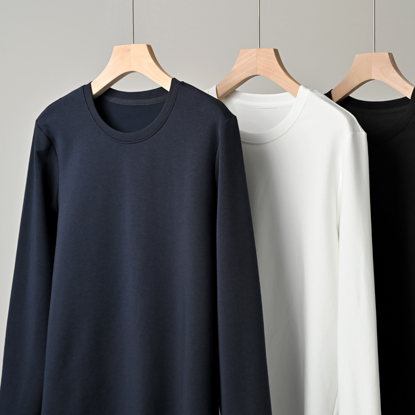 300g薄绒 莱赛尔棉男士长袖T恤 圆领百搭打底衫 内搭秋冬款 男装,淘宝优惠券,粉丝福利购,淘宝优惠卷