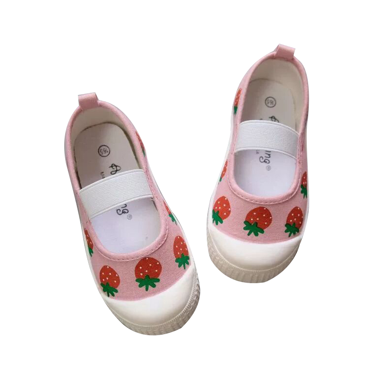 儿童帆布鞋 男童女童幼儿园单鞋 卡通方口鞋子 小白鞋舞蹈鞋 夏款 - 图3