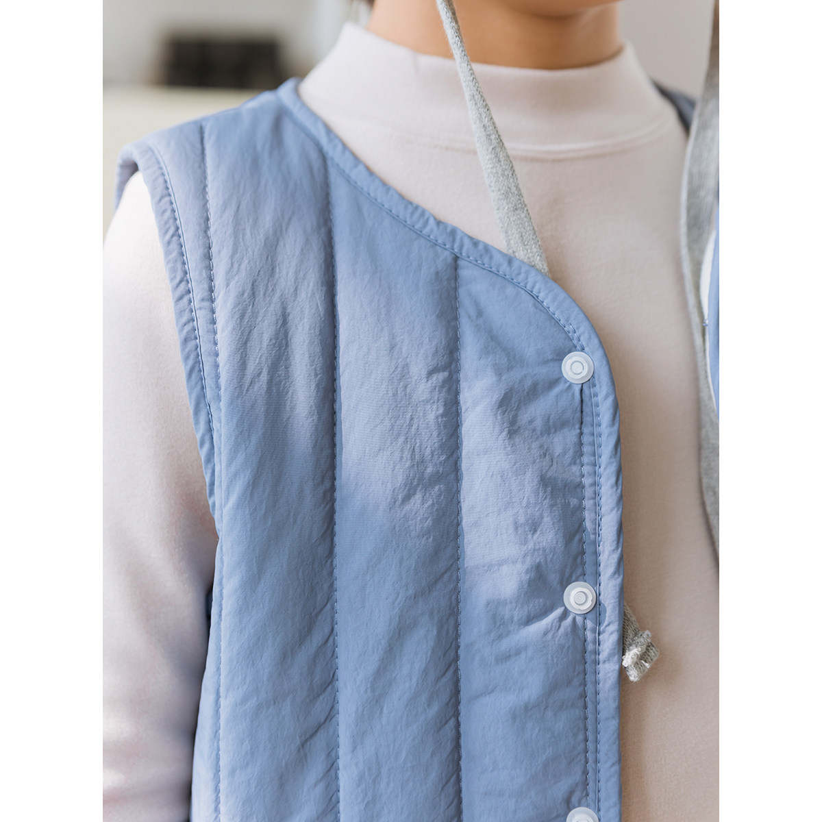 A类170码中大童 儿童马甲 男女童羽丝棉竖条按扣无袖坎肩 秋冬款,淘宝优惠券,粉丝福利购,淘宝优惠卷