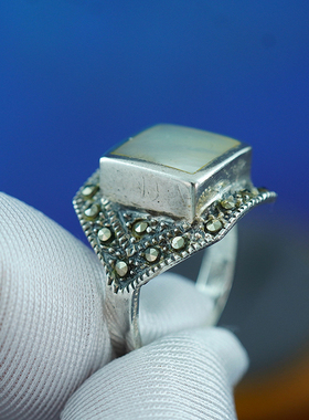 中古欧洲绝版925纯银手工戒指个性首饰气质百世高奢复古精美华丽