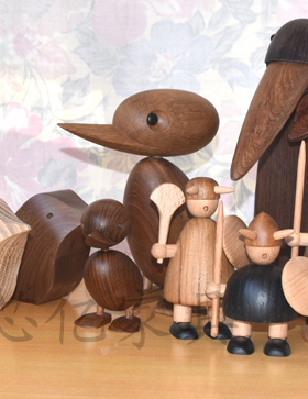 木雕书房客厅创意摆件礼品大嘴鸟