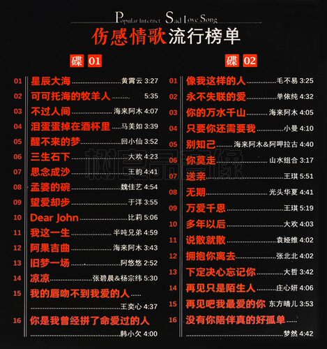 2026正版流行汽车载CD碟片无损音乐伤感情歌金碟CD光盘 - 图1
