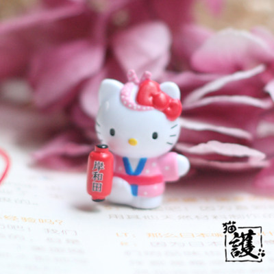 三丽鸥hellokitty凯蒂猫KT公仔女精致手机链短款U盘吊坠挂件挂饰 - 图1