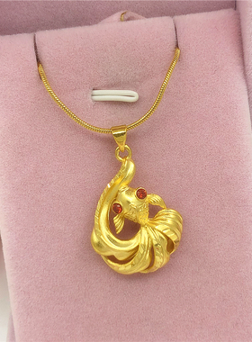 吊坠锁骨链久不掉色铜镀金