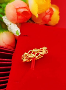 越南沙金戒指女仿真假久不掉色