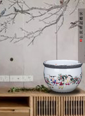 景德镇陶瓷手绘装饰摆件客厅