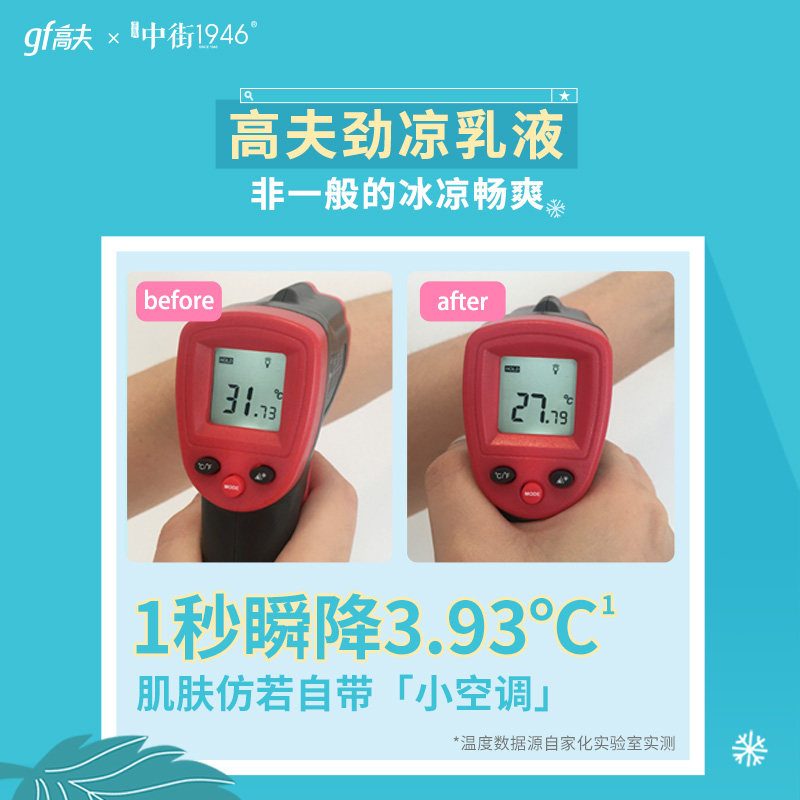 高夫x中街1946联名夏季限定乳液 高夫男士面部乳霜