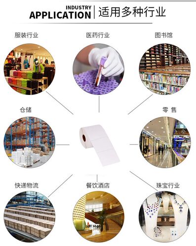 现货正方形铜版不干胶标签25*25mm*10000张打印纸2.5*2.5cm条码纸 - 图2