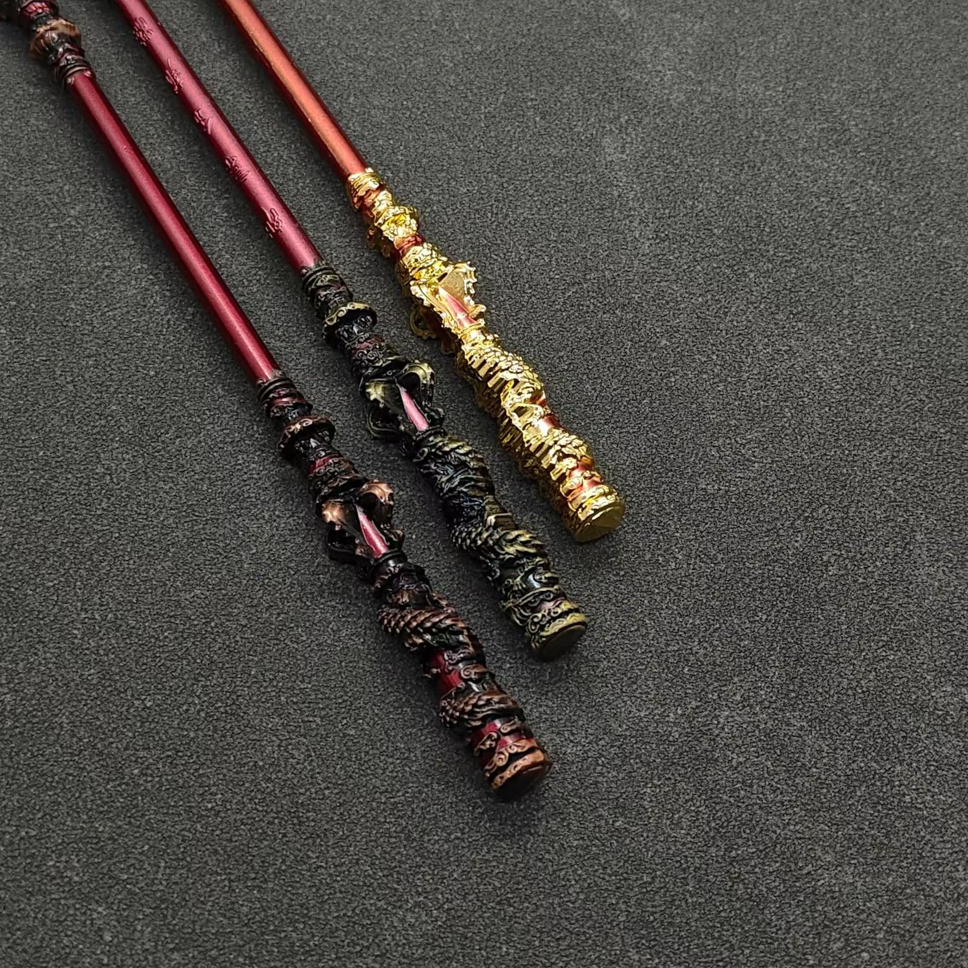 神话金箍棒悟空周边金属武器模型合金兵器摆件手办孙悟空如意玩具 - 图2