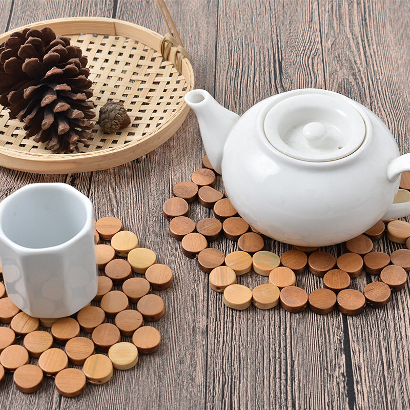 楠竹隔热垫10个装大号砂锅垫防烫镂空餐桌垫碗垫家用盘子垫竹杯垫,淘宝优惠券,粉丝福利购,淘宝优惠卷